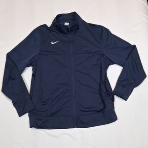 Nike Full Zip Track Jacket Mens Size XXL Navy Blue/White Retro Y2k 90s Gymbro